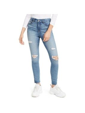 Rewash Light Blue Distressed Skinny Jeans size 7/28